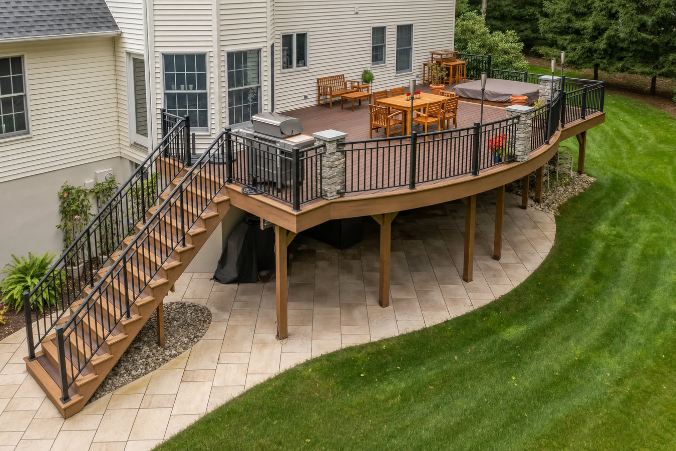 Deck railing installation in Palm Beach Gardens, FL
